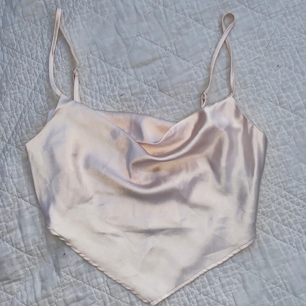 Forever 21 cropped cowl neck cami